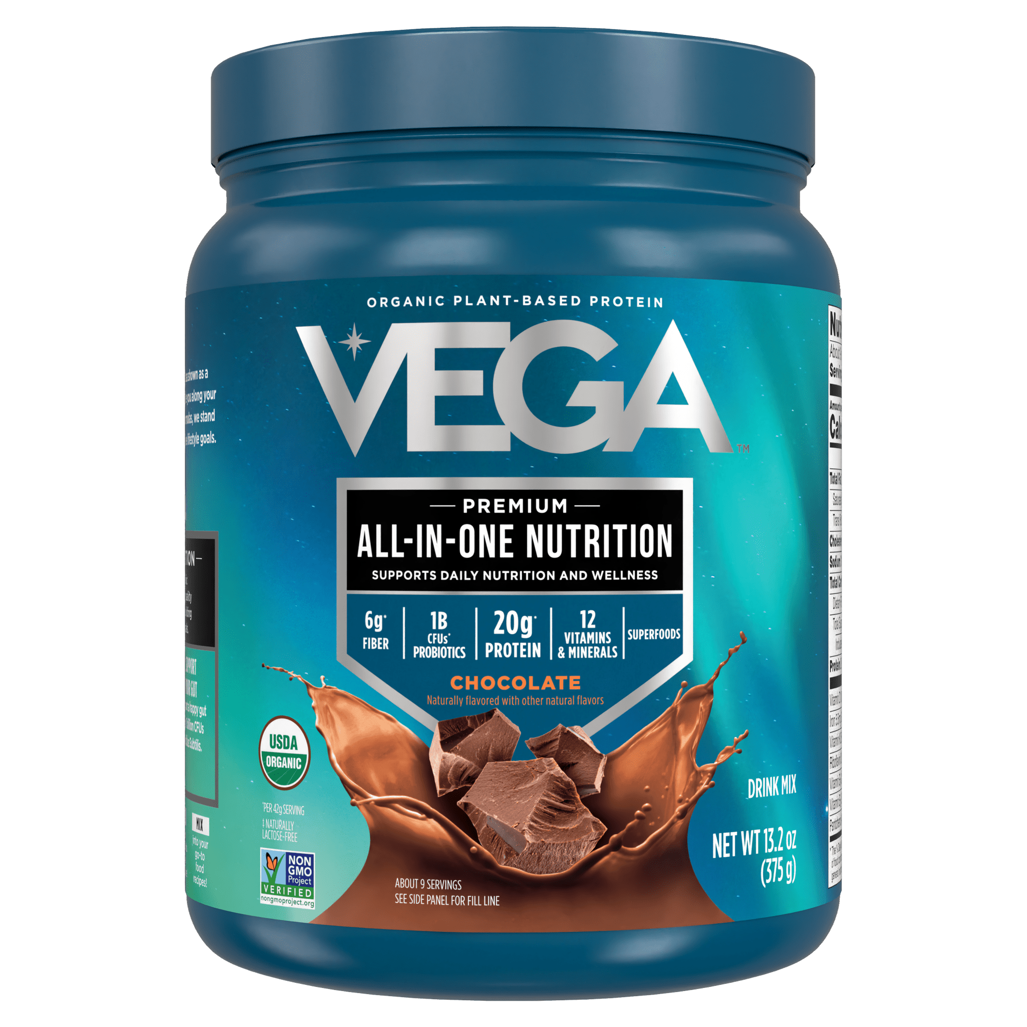 Vega AIO Organic US Chocolate (13.2 oz)