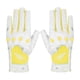 thumbnail image 1 of 2 guantes de golf de piel sintética sin dedos para mujer, flexibles, ajustables y antideslizantes. amarillo 19, 1 of 9