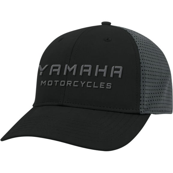 Licensed Motorcycle Curved Bill Adjustable Hat Black/Gray