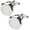 D, variant on Mens Classic Stainless Steel Initial Cufflinks 26 Alphabet Initial Letter Cufflinks Business Wedding Shirts A-Z