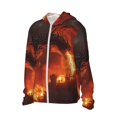 thumbnail image 2 of Haiem Fiery Dragons Castle Attack UPF 50+ Fishing Shirts for Men Long Sleeve UV Sun Protection Hoodie Non-Mask Outdoor Hiking Shirts, 2 of 8