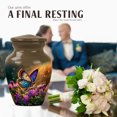 thumbnail image 4 of JAGASY Butterfly Urns Adult Ashes - Decorative Small Brown Urn for Human Ash Keepsake - Purple Flower Urns for Ashes for Female and Male - Tiny Sunlight Urn for Cremation - 3 Inch, 4 of 7