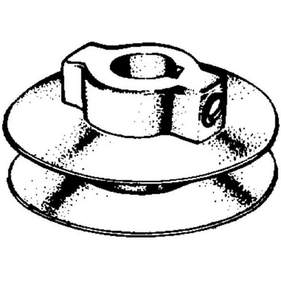 Chicago Die Cast Mfg 275AX275X058 2.75 x 0.62 in. Steel 275-A Pulley