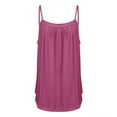 thumbnail image 4 of Weikingp Womens Undershirts Long Tank Tops For Women Plus Size Tank Tops For Women Cropped Camisole Tops For Women Backless Top Purple M Clearance！, 4 of 7