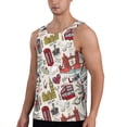 thumbnail image 2 of Logiee London Landmark1 Print Men's Workout Tank Top,Quick Dry Workout Tank Top,Gym Muscle Tee,Fitness Bodybuilding Sleeveless T Shirt-4X-Large, 2 of 7
