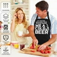 thumbnail image 4 of sidao Funny Aprons for Men, BBQ Chef Apron Funny Gifts for Men Birthday Christmas Gifts for Dad, Papa, Husband, 4 of 6