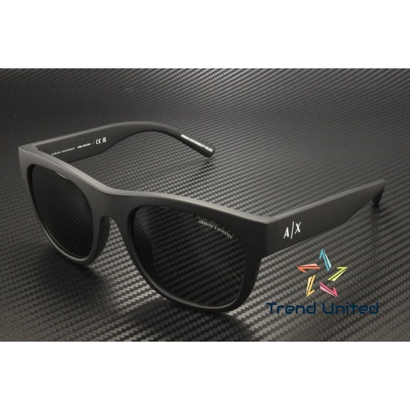 Armani Exchange Dark Grey Square Men's Sunglasses AX4128SU 812287 55