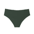 thumbnail image 2 of Bixock Women's Seamless Briefs Period Underwear Low Waist Seamless Cotton Crotch Wavy Solid Color Soft Comfortable Ladies Daily Underwear Briefs, 2 of 3