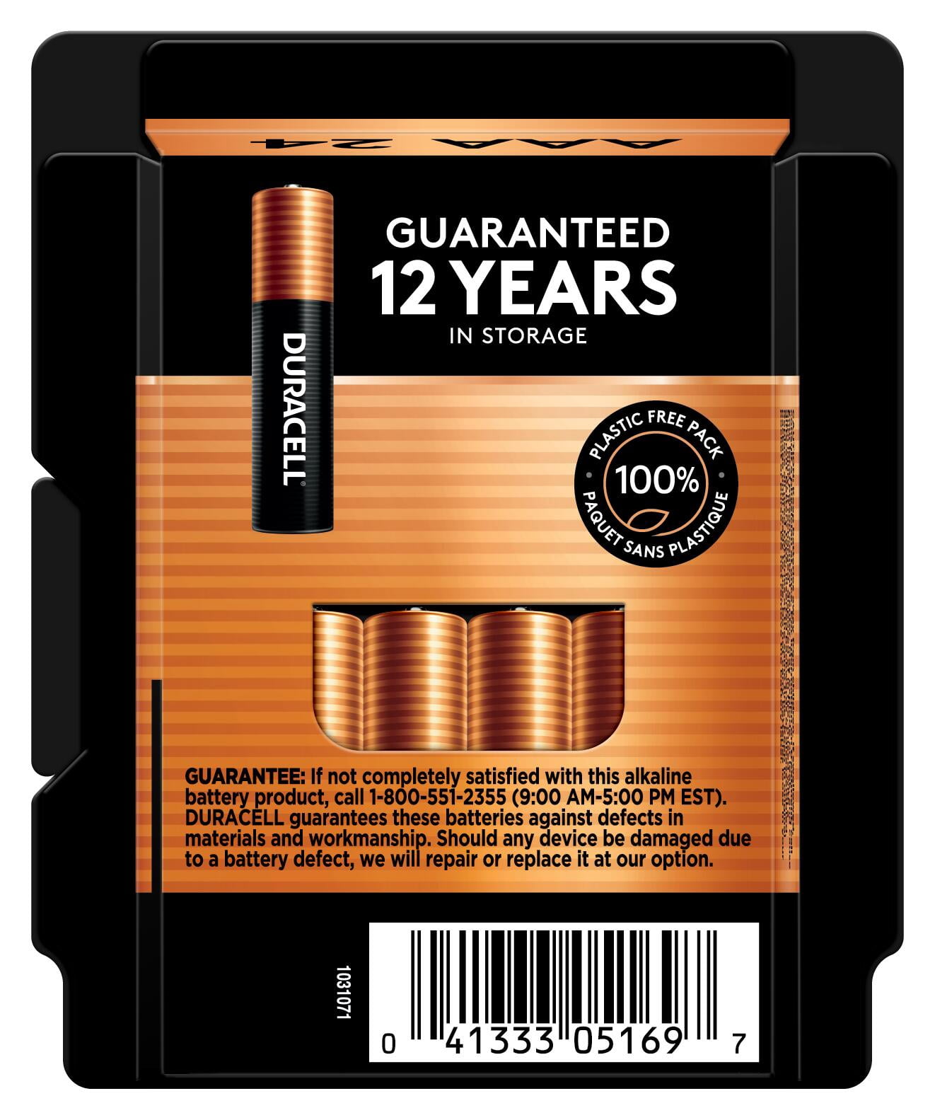 (30 pack) Duracell Coppertop AAA Alkaline Batteries 24/PK