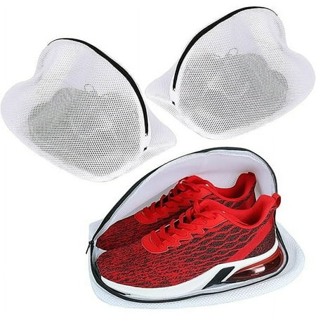 Shoe Washing Bag  Set of 3 Mesh Shoe Laundry Bags with Zip Closure for Sneakers  Running Shoes  Socks  Bras