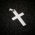 thumbnail image 6 of EOEMY 10Pcs 304 Stainless Steel Latin Cross Pendants Smooth Big Dangle Charms 36.5mm-Stainless Steel Color, 6 of 9