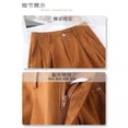 thumbnail image 6 of Orange Wide-Leg Suit Pants For Women, New Summer Style, Thin, Loose, Slimming, Casual, Straight Leg Pants For Petite Women.(Orange,3XL), 6 of 6