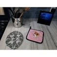 thumbnail image 4 of Carolines Treasures CK4134PTHD Dachshund Red 1 Pink Flowers Pair of Pot Holders 7.5HX7.5W multicolor, 4 of 4