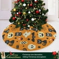 thumbnail image 6 of FMSHPON Halloween Pumpkin BatSkull Xmas Christmas Tree Skirt Stand Mat for Holiday Party Decoration Indoor Outdoor 48 inches, 6 of 6