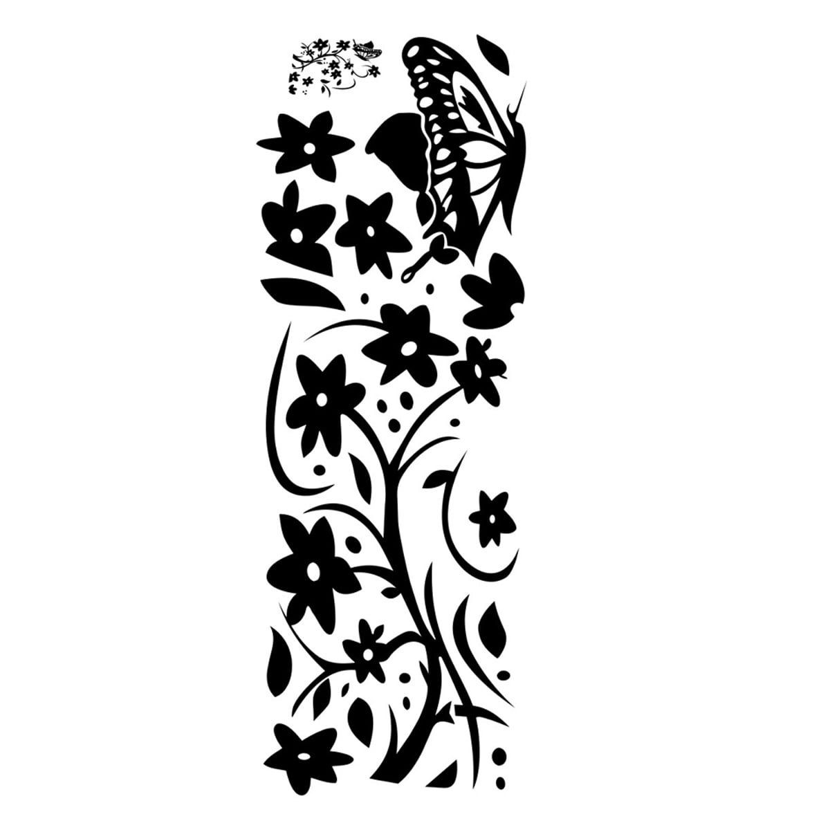 Rattan Flower Removable Wall Decor Decal Sticker Peel and StickFlower