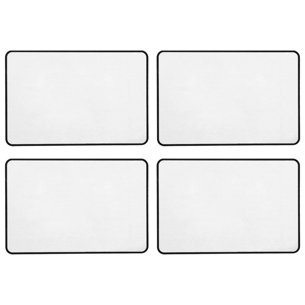 OULII 4pcs X Reading Magnifier Sheet Card Ultra-thin Pvc Black Handheld