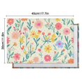 thumbnail image 5 of Pioneer Flower Floral Print Pattern Summer Placemats Table Placemats Set Of 6-Linen Kitchen Washable Placemats Table Mats 12x18 Inch Non-Slip Heat Resistant, 5 of 5
