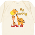 thumbnail image 4 of Inktastic My Mommy Loves Me Giraffe Boys or Girls Long Sleeve Baby Bodysuit, 4 of 5
