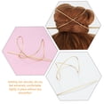 thumbnail image 2 of 2pcs Hair Slide Hairpins Anti-slip Bun Maker Simple Metal Hair Pin with Stick, 2 of 8