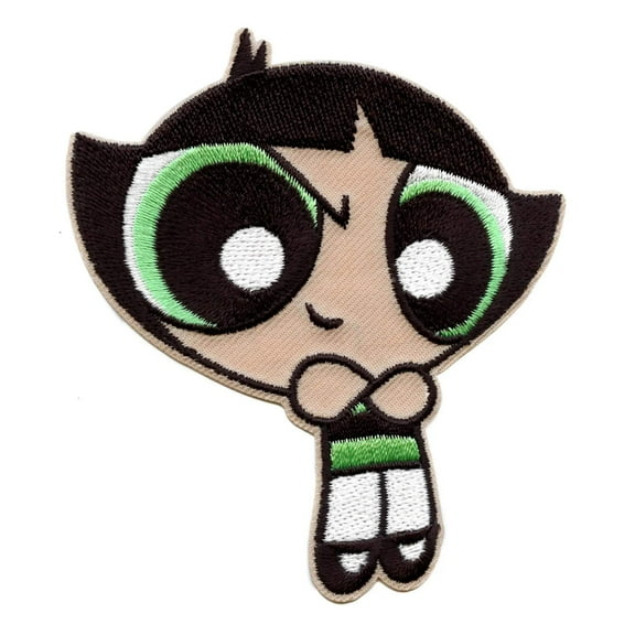 Powerpuff Girls Buttercup Patch Cartoon Network Animation Embroidered Iron On