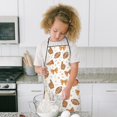 thumbnail image 4 of Football and Cheer Goods Pattern Kids Aprons for Girls and Boys,Adjustable Neck Strap Toddler Aprons for Kids Cooking Baking, 4 of 7