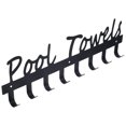 thumbnail image 1 of Coat Hook Rack Wall Mounted Coat Rack Metal Coat Hook Rail for Hat Towel Robes Keys, 1 of 8
