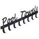 thumbnail image 1 of Perchero de pared de metal con gancho para sombreros, toallas, albornoces y llaves., 1 of 5