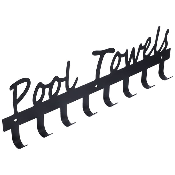 Perchero de pared de metal con gancho para sombreros, toallas, albornoces y llaves.