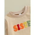 thumbnail image 4 of Bagilaanoe Toddler Baby Girl Boy Casual Sweatshirt Long Sleeve Letter Print Pullover 12M 18M 24M 3T 4T 5T Kids Fall Loose Tee Tops, 4 of 7