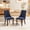 Blue, variant on MIKIBAMA Modern Upholstered Accent Chair, Beige Velvet, Set of 2 for Dining Room