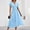 Sky Blue, variant on New Summer Arrivals SMihono Womens V Neck Maxi Dresses Summer Elegant Bohemian Holiday Dress Batwing Sleeve High Waist Resort Wear Sundress Black M