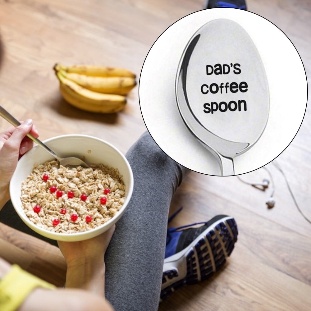 Cereal Killer Spoon Engraved Stainless Steel Spoon with Long Handle