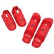 thumbnail image 3 of Protectores de piernas y espinillas, almohadillas elásticas para patadas de pie y sparring, karate y boxeo rojo, 3 of 7