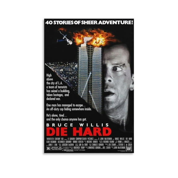 Die Hard Movie Vintage Poster Wall Art Decor Print Picture Paintings for Living Room Bedroom Decoration