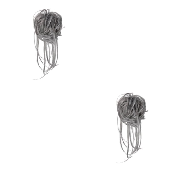 Vogacara Moño de cola de caballo de fibra peinado multiusos esencial para mujeres extensión de cola de caballo cabello rizado señoras 6/60b 6/60b 2Conjunto