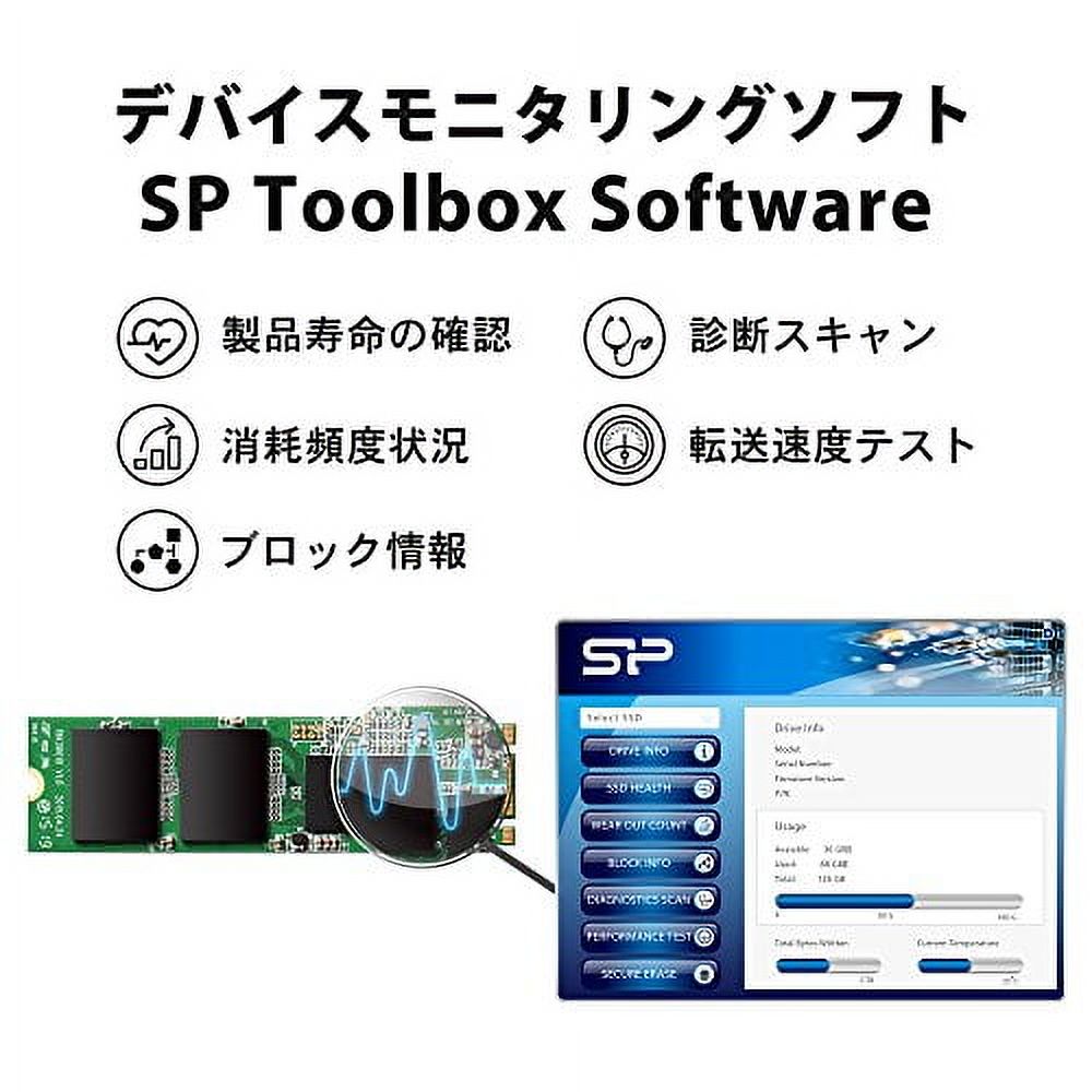 Silicon power SSD M.2 2280 3D TLC NAND adoption 256GB SATA III 6Gbps A55 series SP256GBSS3A55M28