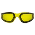 thumbnail image 2 of Global Vision Ideal Foam Padded Riding Motorcycle Safety Goggles ANSI Z87.1 Black with Yellow Lens, 2 of 6