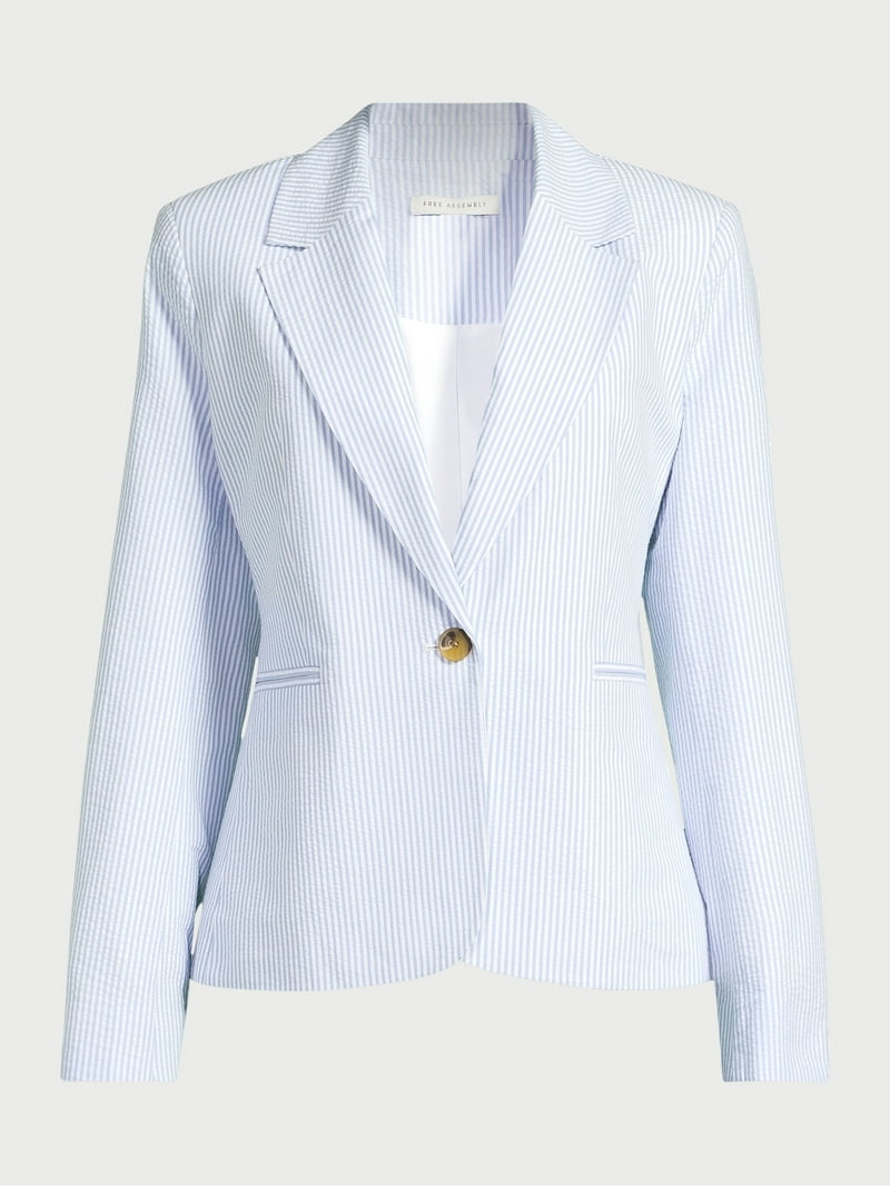 【関税込み】STRIPED SINGLE BREAST BLAZER JACKET 関税込み】STRIPED SINGLE BREAST BLAZER JACKET Vsadsau Black