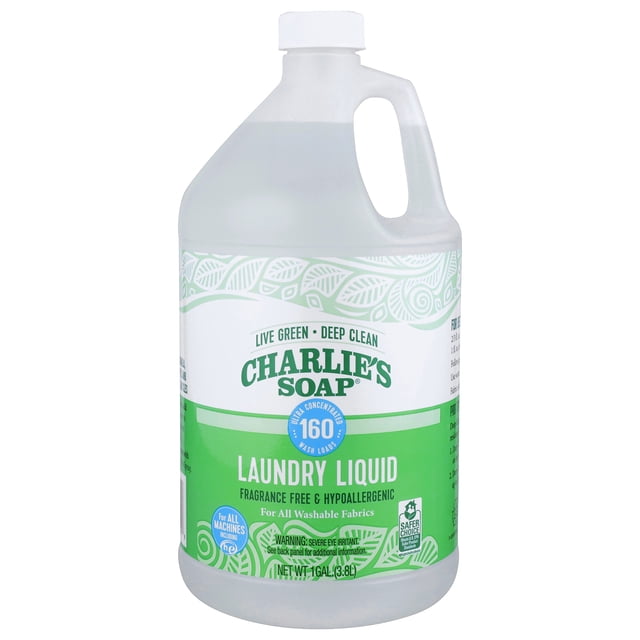 Detergente Charlie's Soap, líquido para ropa, 160 cargas