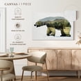 thumbnail image 5 of Elephant Stock Arctic Polar Bear Wall Art - Horizontal Canvas Wall Art - Dining Room Wall Decor - Animal Canvas - Gray And Green Decor By Davies Babies - 45" x 30", 5 of 8