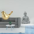thumbnail image 2 of Figura de pájaro Buda dorado, estatua de animal moderna, escultura para el hogar, oficina, sala de estar, hotel, patio, jardín, regalo de inauguración, 2 of 8