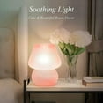 thumbnail image 2 of Mushroom Table Lamp, Dimmable Glass Bedside Lamp, Cute Small Nightstand Lamp for Living Room, Bedroom, Home Decor, 7.1'' H, 2 of 6