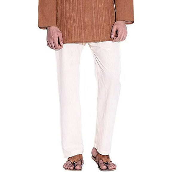 Royal Men's Cotton Blend Pyjama (ROYAL_72_Beige_Small)