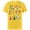 Yellow, variant on Disney Princess Magical Print - Short Sleeve Cotton T-Shirt for Adults - Customized-Black