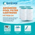 thumbnail image 3 of Hurricane Filters HF7458 Advanced Pool Filter Cartridge, 4 Pack, 3 of 9