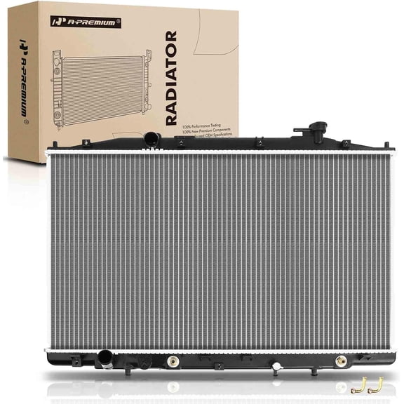 A-Premium Engine Coolant Radiator Assembly with Transmission Oil Cooler Compatible with Honda Odyssey 2011-2017 3.5L, Auto Trans, Replace# 19010RV0A51, 19010RV0A61