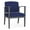 Cobalt, variant on Amherst Steel Reception Waiting Room Guest Chair / Charcoal Steel / Black