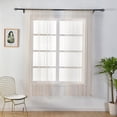 thumbnail image 1 of Leaves Sheer Curtain Tulle Window Voile Drape Valance 1 Panel Fabric, 1 of 1