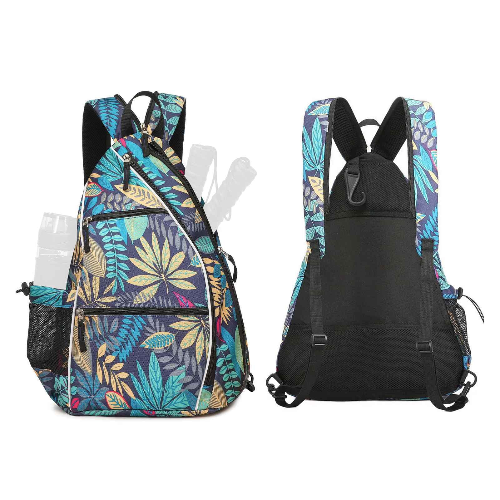 Backpack Adjustable Sling Bag Tennis Racket Bag For  Tennis Badminton