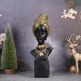 thumbnail image 4 of Tribeswoman African Figurines Figure Ornament Woman Statue For Decoration, 4 of 9